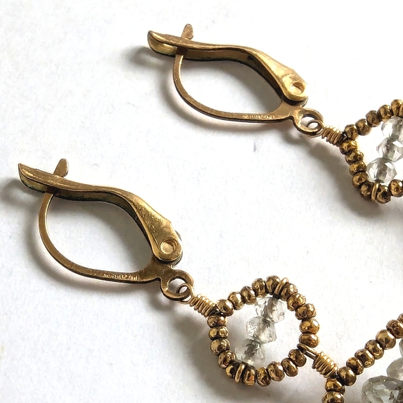 bo j.c. Artisan Semi Precious Crystal Quartz & Mini Pearls Intricate Handwire - Picture 14 of 16